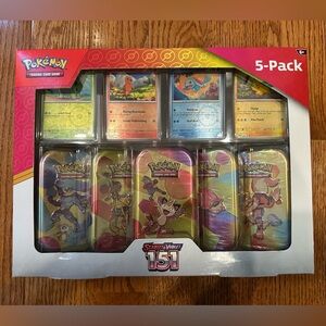 Pokemon Scarlet & Violet 151— 10-packs and 5-Mini Tins